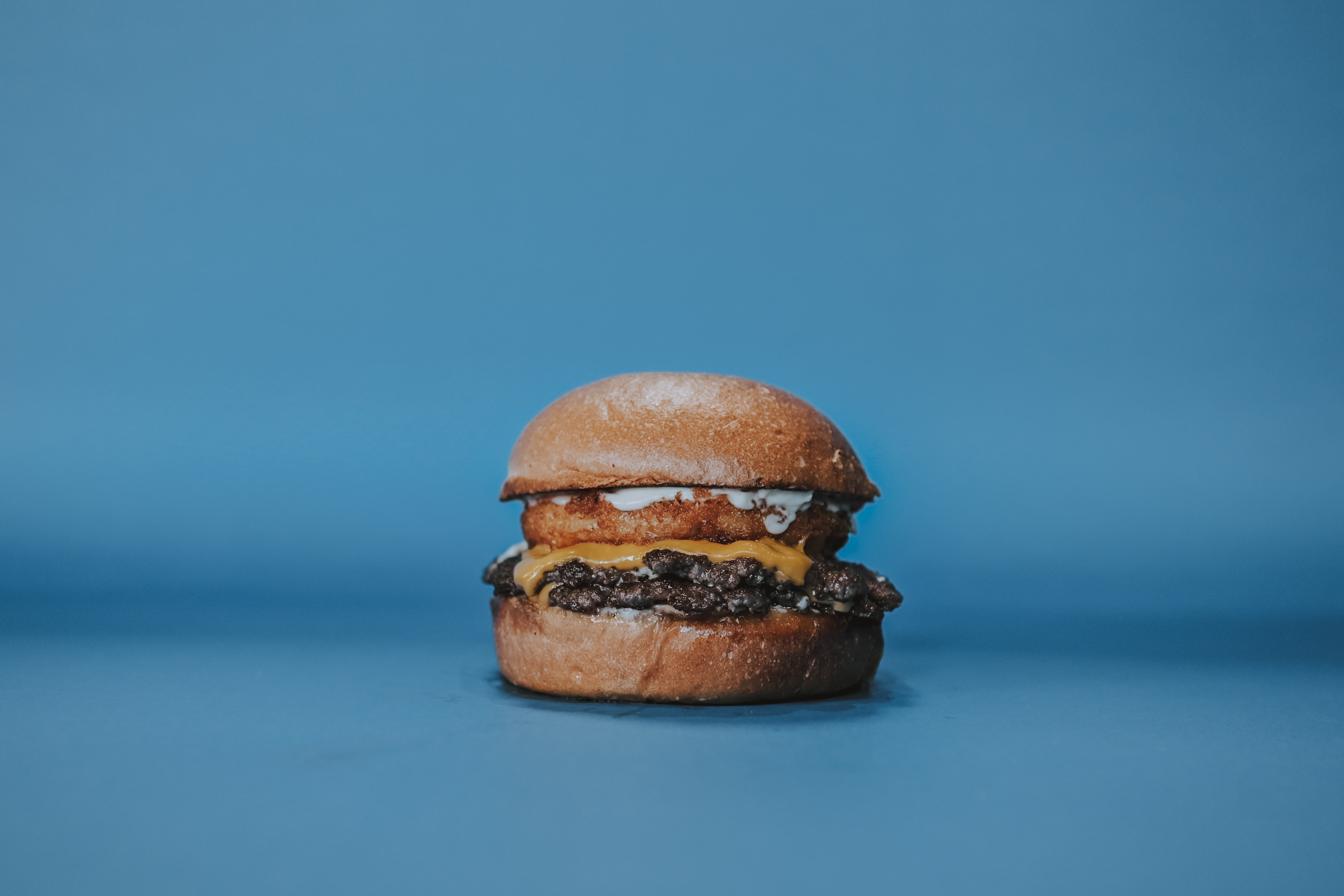 Fried Carbonara Burger